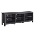 Modern Transitional 3 Shelf Open Storage 70