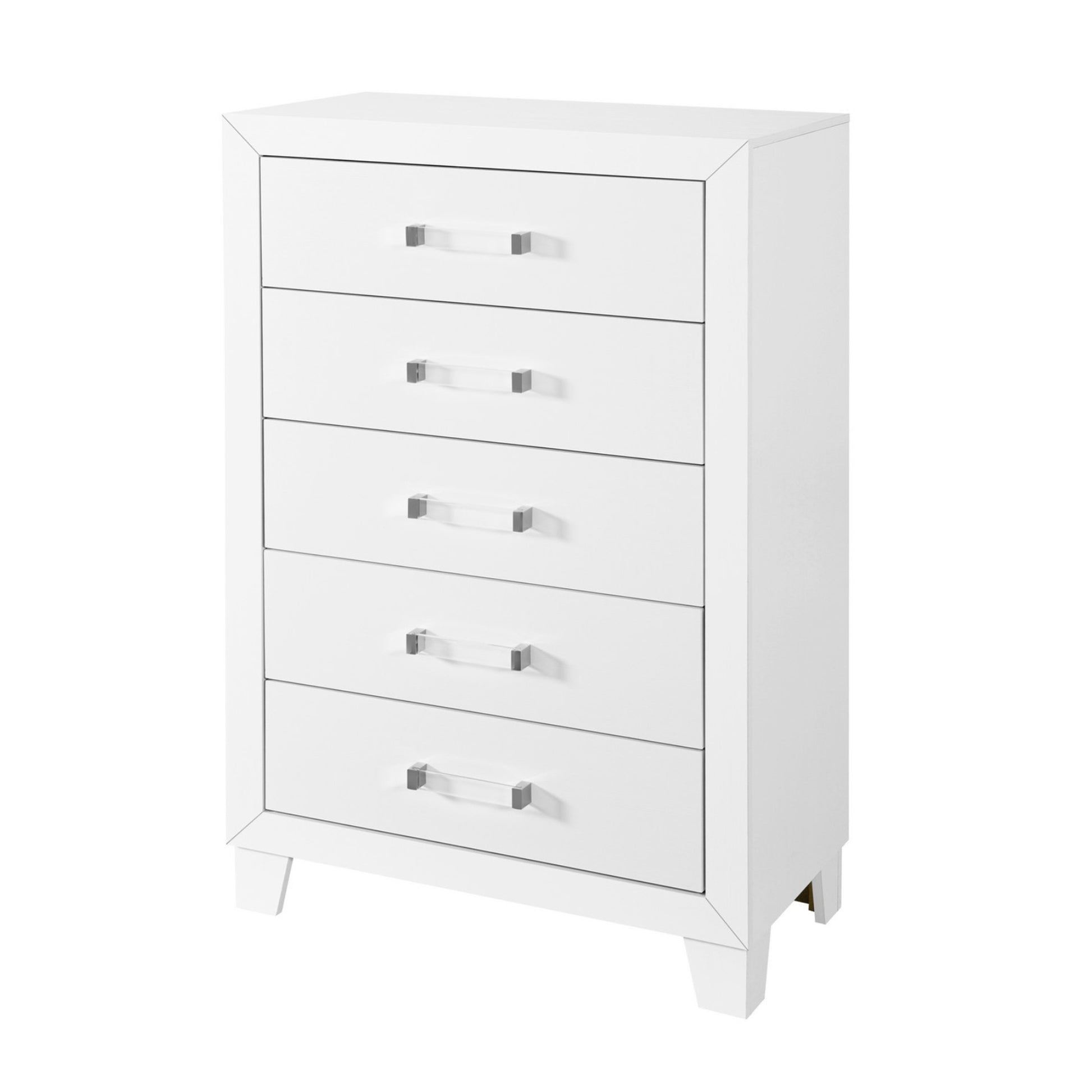 Omoda White Chest White Rubber Wood