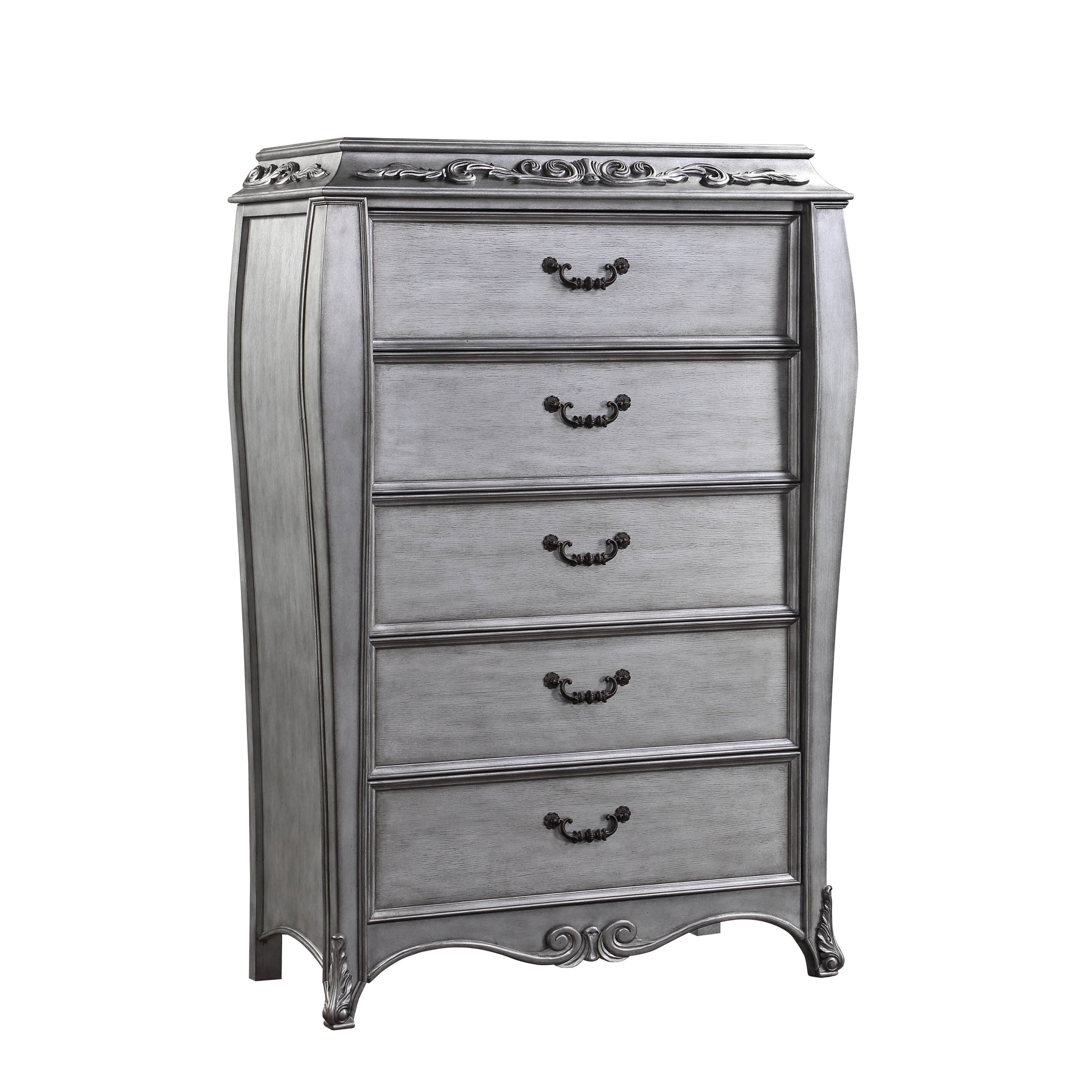 Leonora Chest, Vintage Platinum 22146 Silver Wood