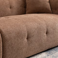 2297 Brown Sofa Brown Fabric 3 Seat