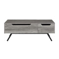 Grey Oak Coffee Table With Lift Top - Grey