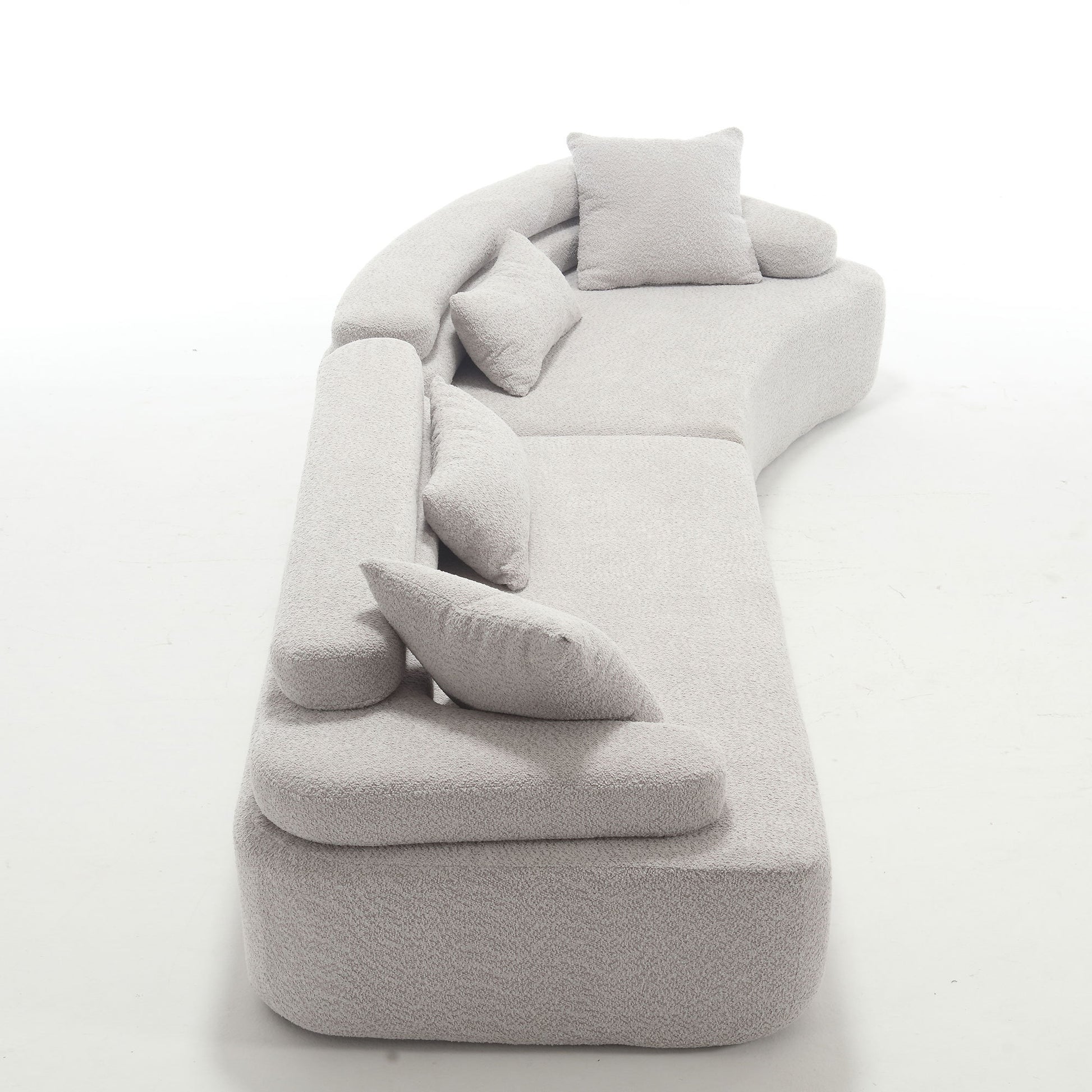 Unique Modeling Design,Upholstered Indoor Furniture,Foam Filled Sleeper Sofa Bed For Living Room,Bedroom,3 Colors Light Gray Primary Living Space Modern Foam Polyester 4 Seat