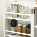 Homcom Kitchen Pantry Storage Cabinet W 5 Tier -