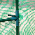 Outsunny 7' X 5' X 6.5' Walk In Greenhouse, Pe Cover, 3 Tier Shelves, Steel Frame Hot House, Roll Up Zipper Door For Flowers, Vegetables, Saplings, Tropical Plants, Green Green Steel