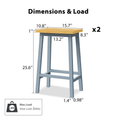 K&K Solid Wood Bar Stools Not Cheap Iron , 25.6