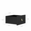 Buffets & Sideboards, Fluted Sideboard Cabinet, 2 Door 3 Drawer Design, With Led Lights,Acceent Black Sideboard Elegant Cabinet Ideal For Dining Room And Kitchen Storage,Black Black Mdf