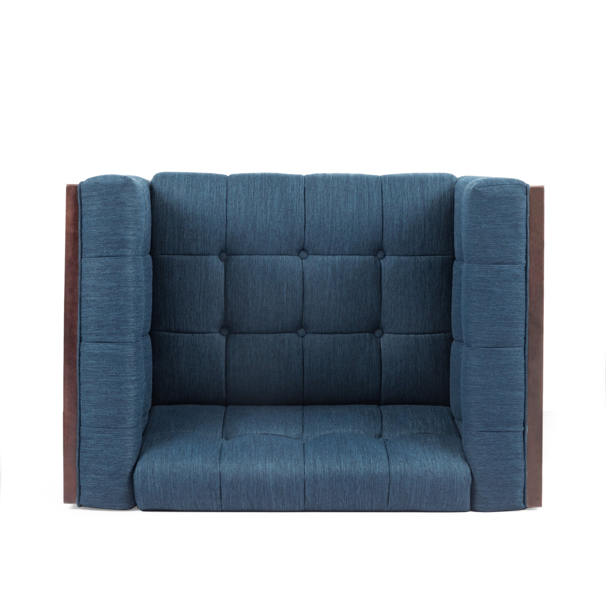 Club Chair Navy Blue Fabric