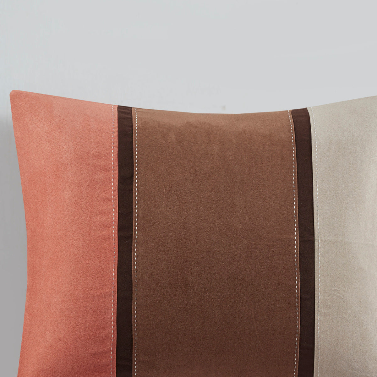 7 Piece Faux Suede Comforter Set Coral Cal King California King Coral Polyester