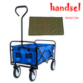 Folding Wagon Garden Shopping Beach Cart Blue Blue Steel