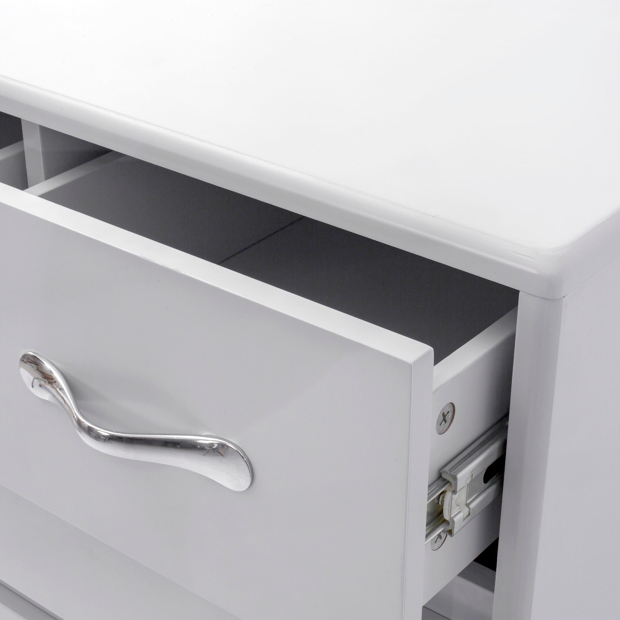 Six drawer side table Grey grey-mdf