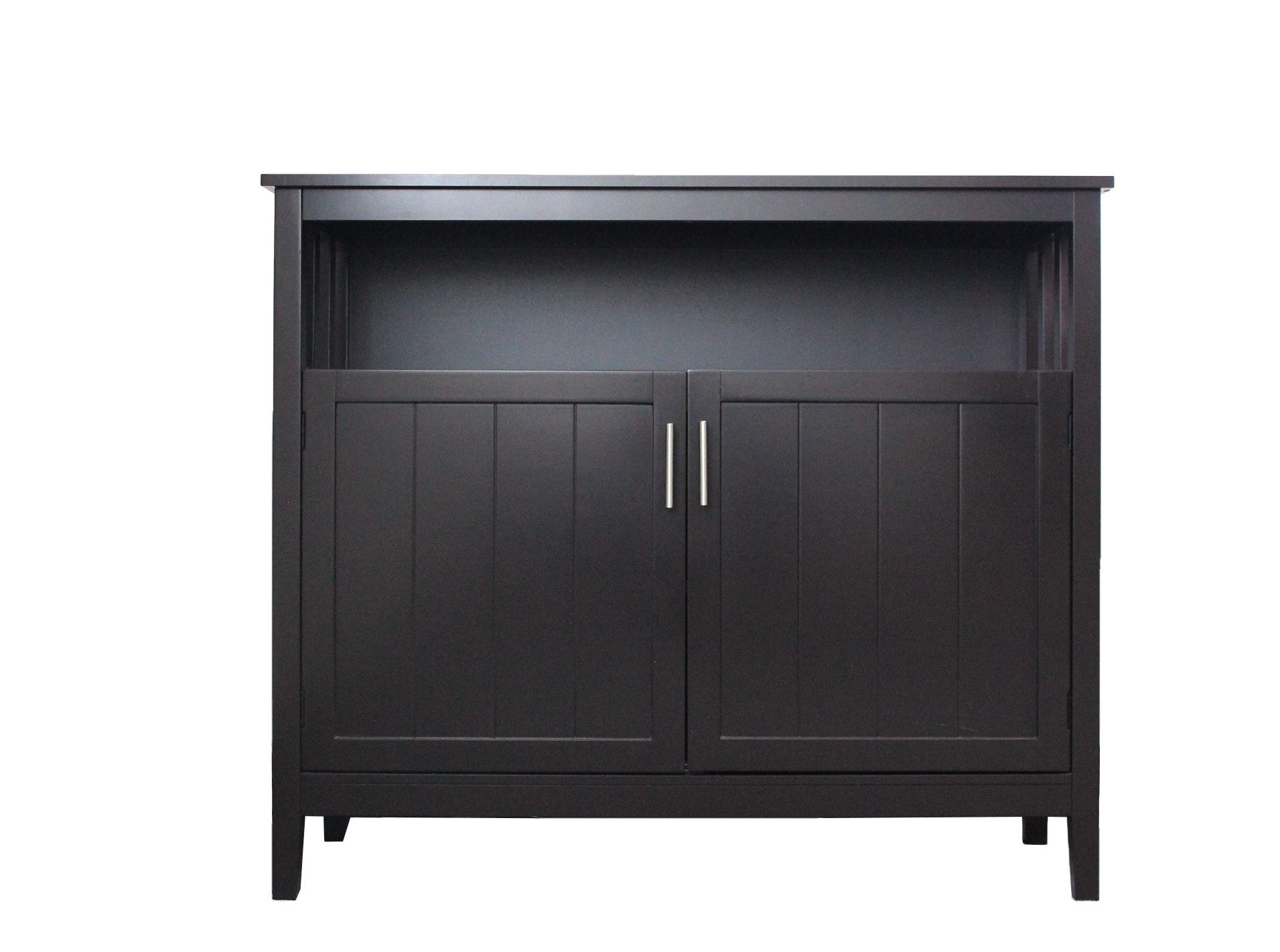 Kitchen Storage Sideboard And Buffet Server Cabinet Brown Color Brown Mdf