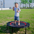 40 Inch Mini Exercise Trampoline For Adults Or Kids Indoor Fitness Rebounder Trampoline With Safety Pad Max Black Steel