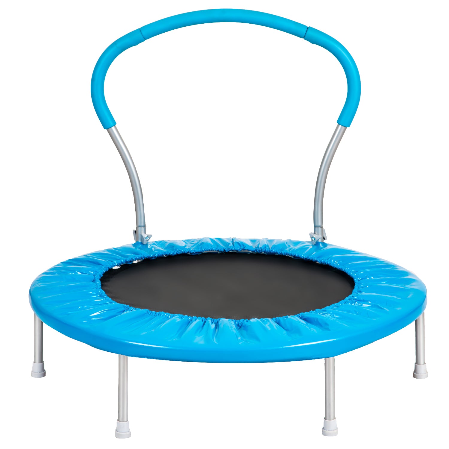 36" Trampoline With Handle Bl Metal Blue Metal