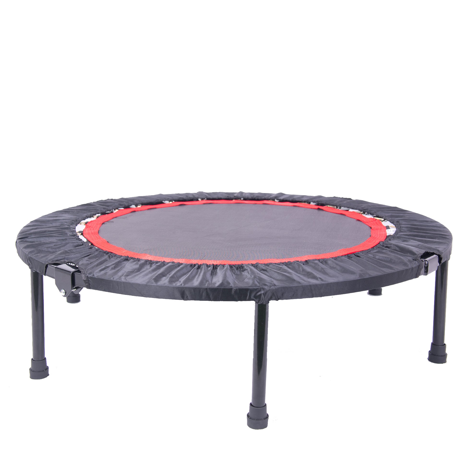 40 Inch Mini Exercise Trampoline For Adults Or Kids Indoor Fitness Rebounder Trampoline With Safety Pad Max Black Steel