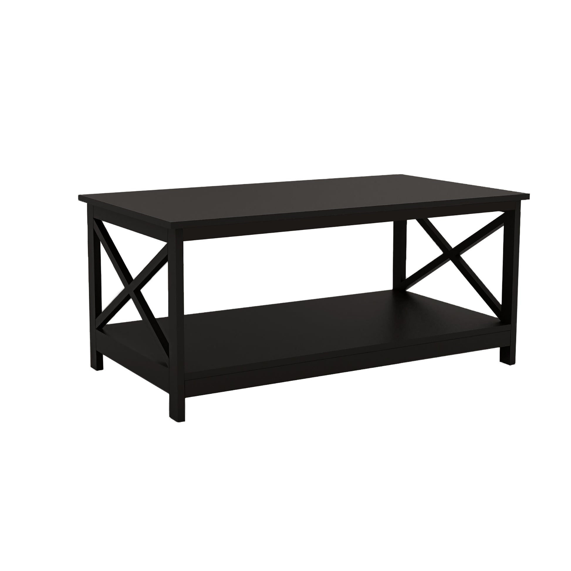 Coffee Table Oxford End Table Black Color Black Mdf