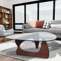 Home Modern Triangle Coffee Table Coffee Solid Wood