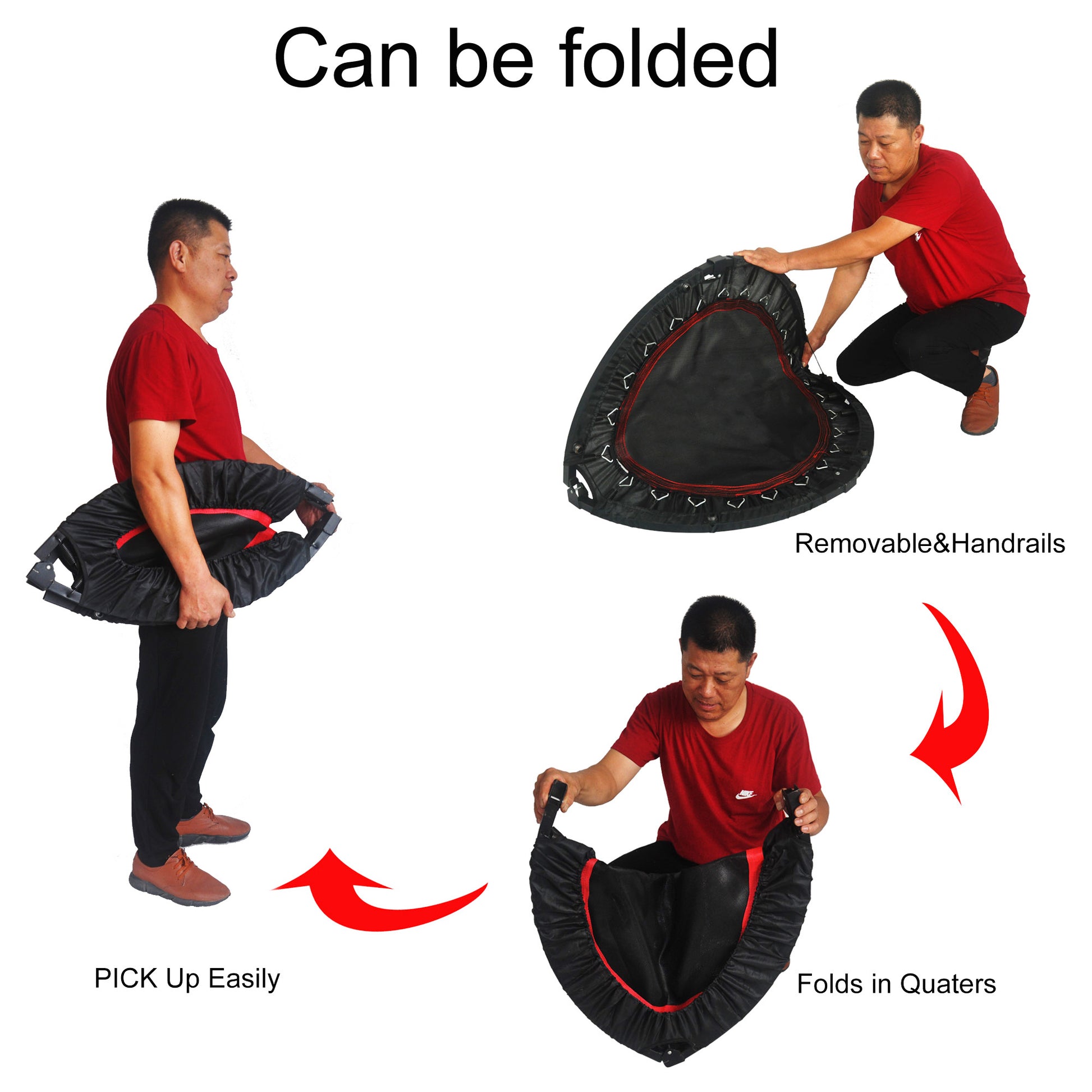 40 Inch Mini Exercise Trampoline For Adults Or Kids Indoor Fitness Reb