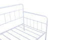 Metal Frame Daybed With Trundle White Metal