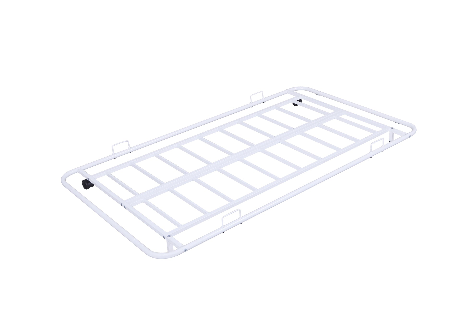 Metal Frame Daybed With Trundle White Metal