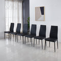 Chair Set Of 4 Black Metal