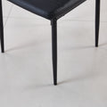 Chair Set Of 4 Black Metal