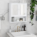 Bathroom Wall Cabinet With Doule Mirror Doors And