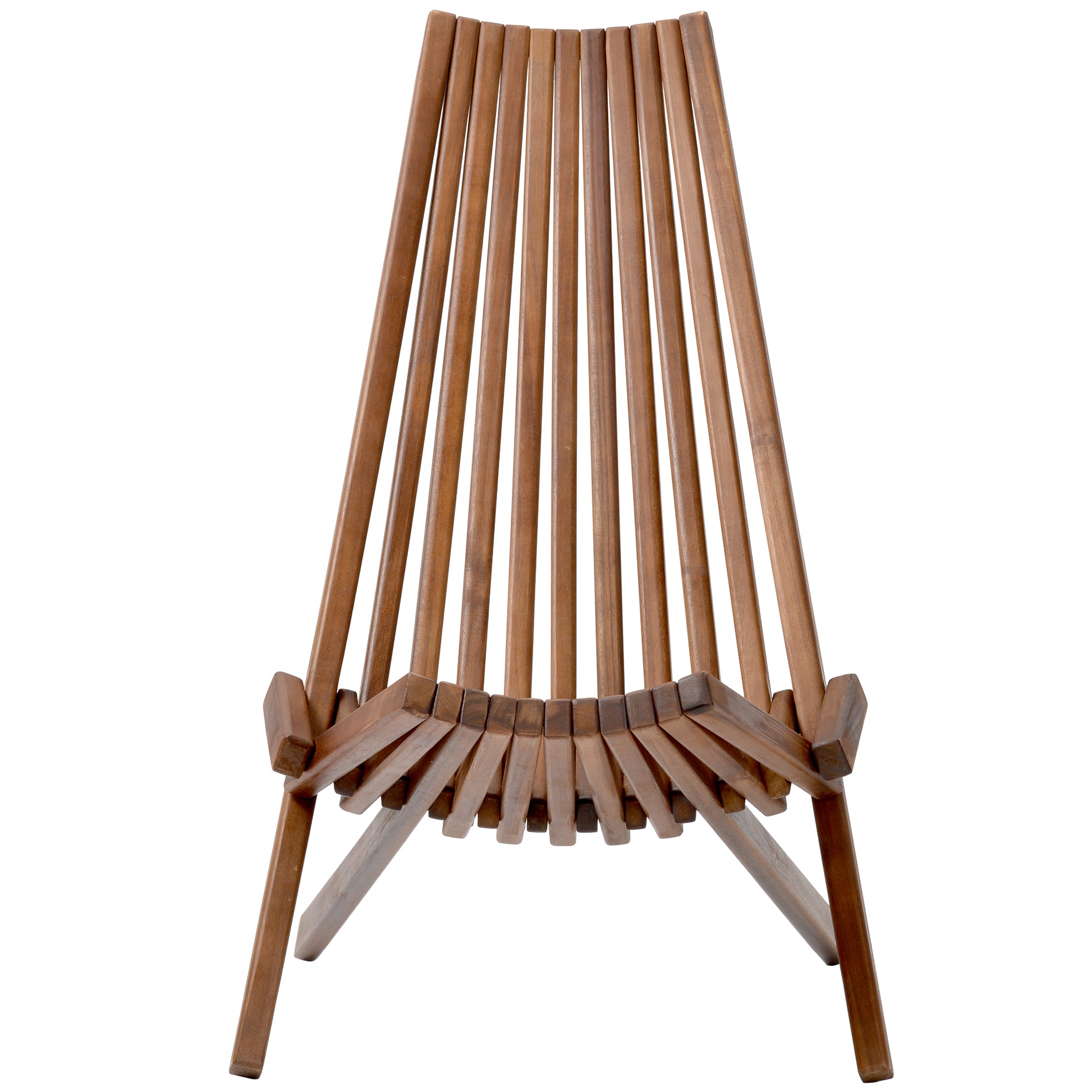 Folding Wood Chair Natural Solid Wood