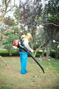 Osakapro 52Cc 2 Cycle Gas Backpack Leaf Blower With Extention Tube Red Steel