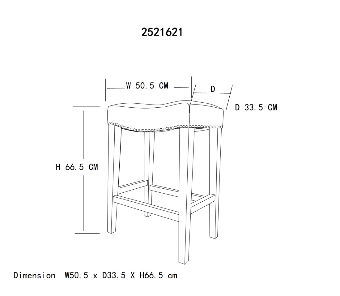 Dark Brown Leather Barstool 2 Pcs Set Brown Bonded Leather