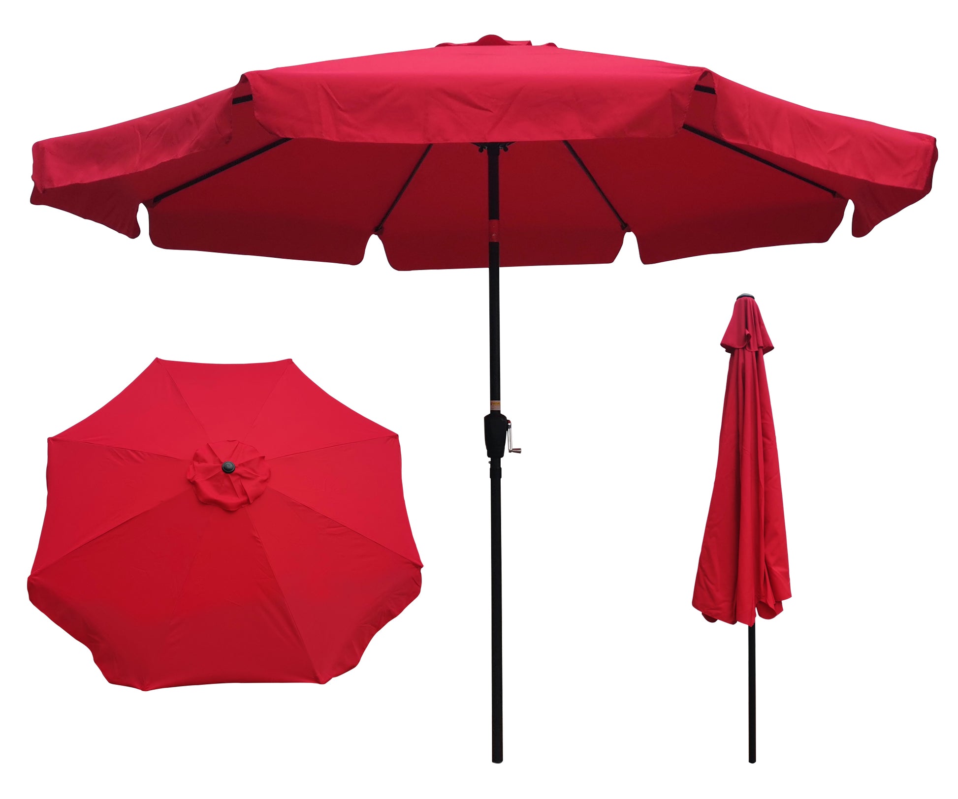 10Ft Patio Umbrella Market Round Umbrella Outdoor Garden Umbrellas Wit 10Ft Patio Umbrella Market Round Umbrella Outdoor Garden Umbrellas Wit