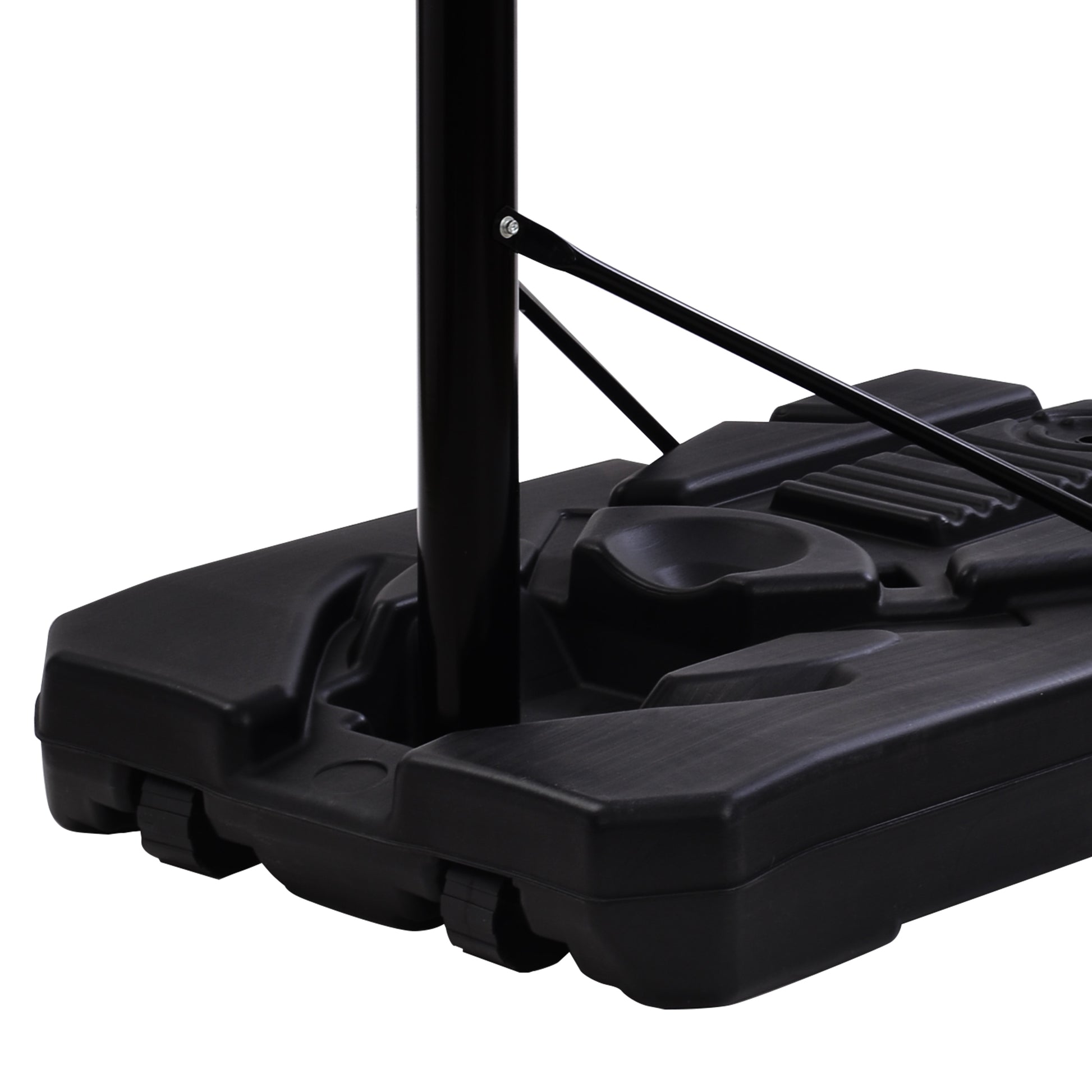 Portable Basketball Hoop Basketball System 6.6 10Ft Height Adjustment For Youth Adults Led Basketball Hoop Lights, Colorful Lights,Waterproof,Super Bright To Play At Night Outdoors,Good Gift For Kids Black Metal