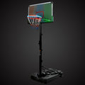 Portable Basketball Hoop Basketball System 6.6 10Ft Height Adjustment For Youth Adults Led Basketball Hoop Lights, Colorful Lights,Waterproof,Super Bright To Play At Night Outdoors,Good Gift For Kids Black Metal