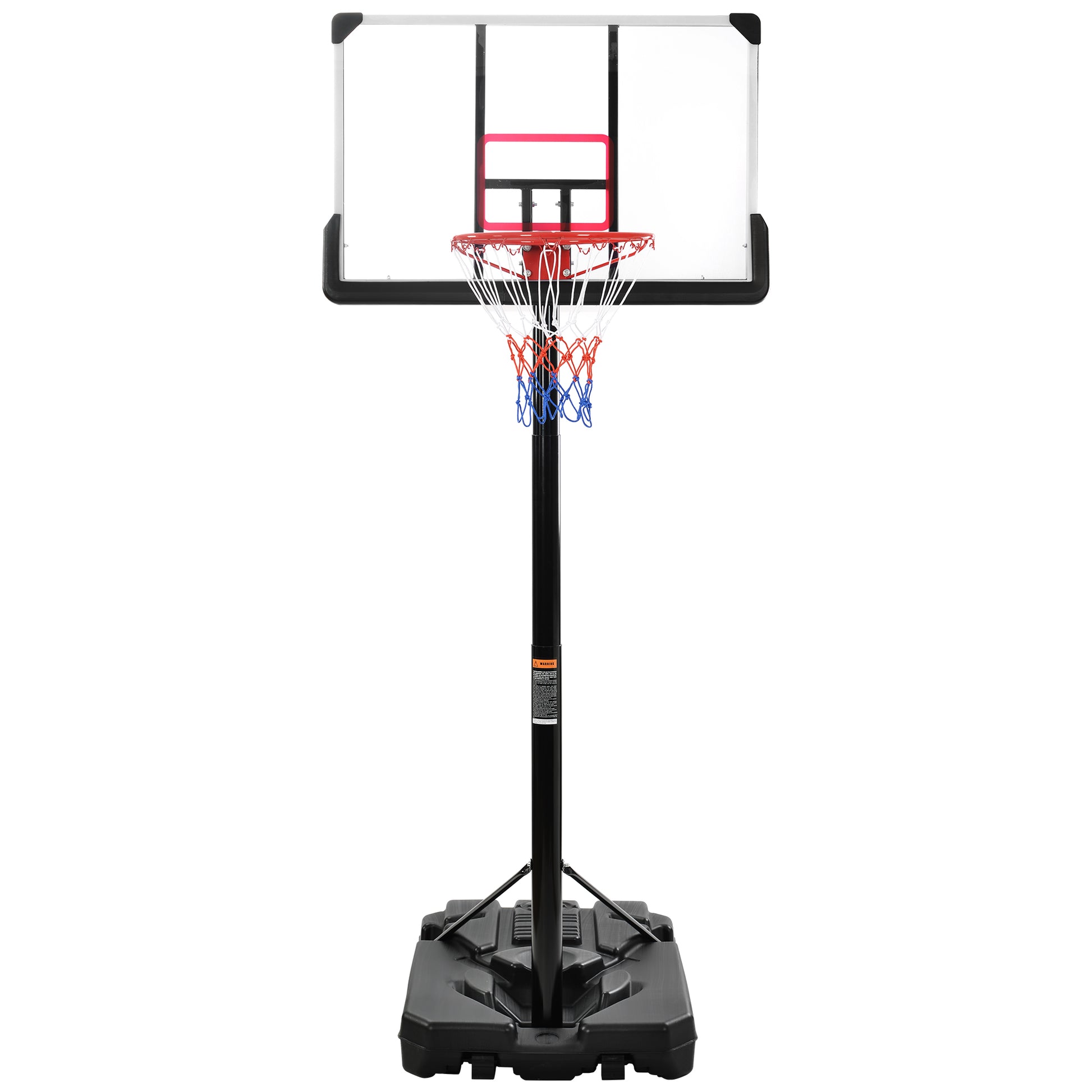 Portable Basketball Hoop Basketball System 6.6 10Ft Height Adjustment For Youth Adults Led Basketball Hoop Lights, Colorful Lights,Waterproof,Super Bright To Play At Night Outdoors,Good Gift For Kids Black Metal