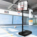 Portable Basketball Hoop Basketball System 6.6 10Ft Height Adjustment For Youth Adults Led Basketball Hoop Lights, Colorful Lights,Waterproof,Super Bright To Play At Night Outdoors,Good Gift For Kids Black Metal