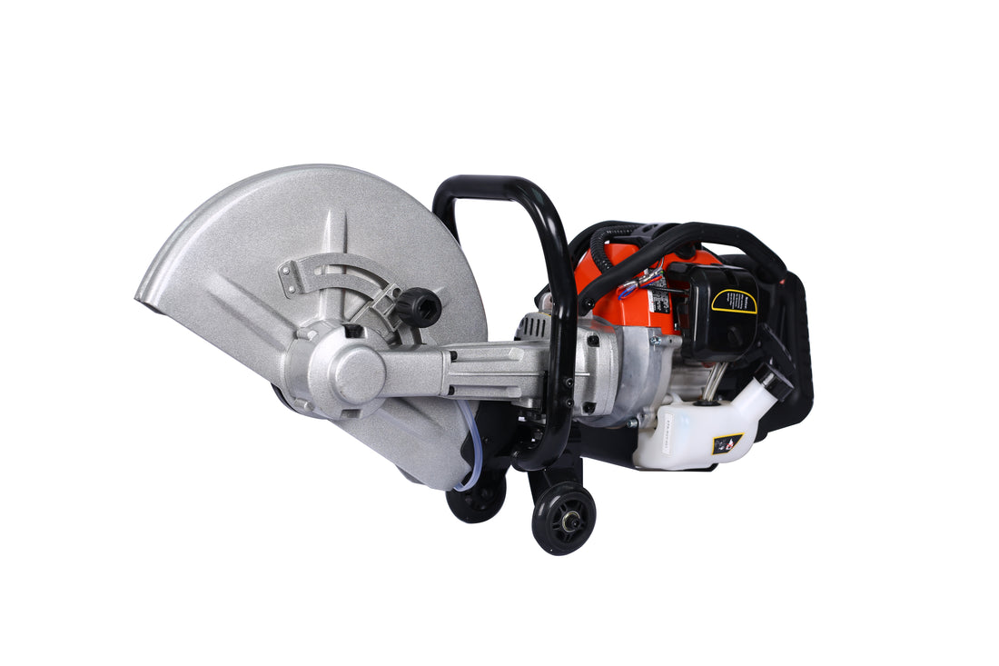 14 Inch 52Cc 2 Stroke Gas Powered Concrete Cut Off Saw Gasoline Grinder Without Blade Black Metal