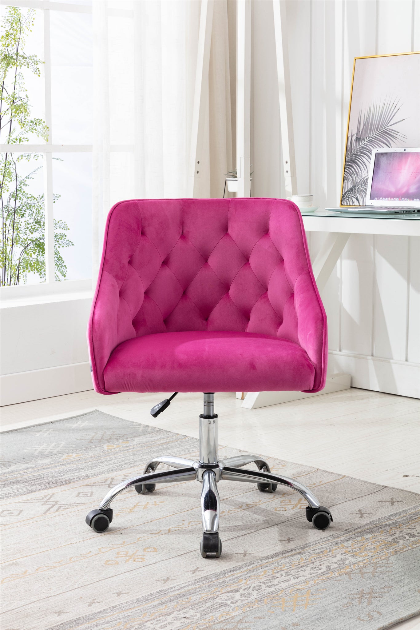 COOLMORE Swivel Shell Chair for Living Room Modern red-metal