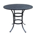 Round Bar Table, Dark Lava Bronze Antique Bronze Aluminum
