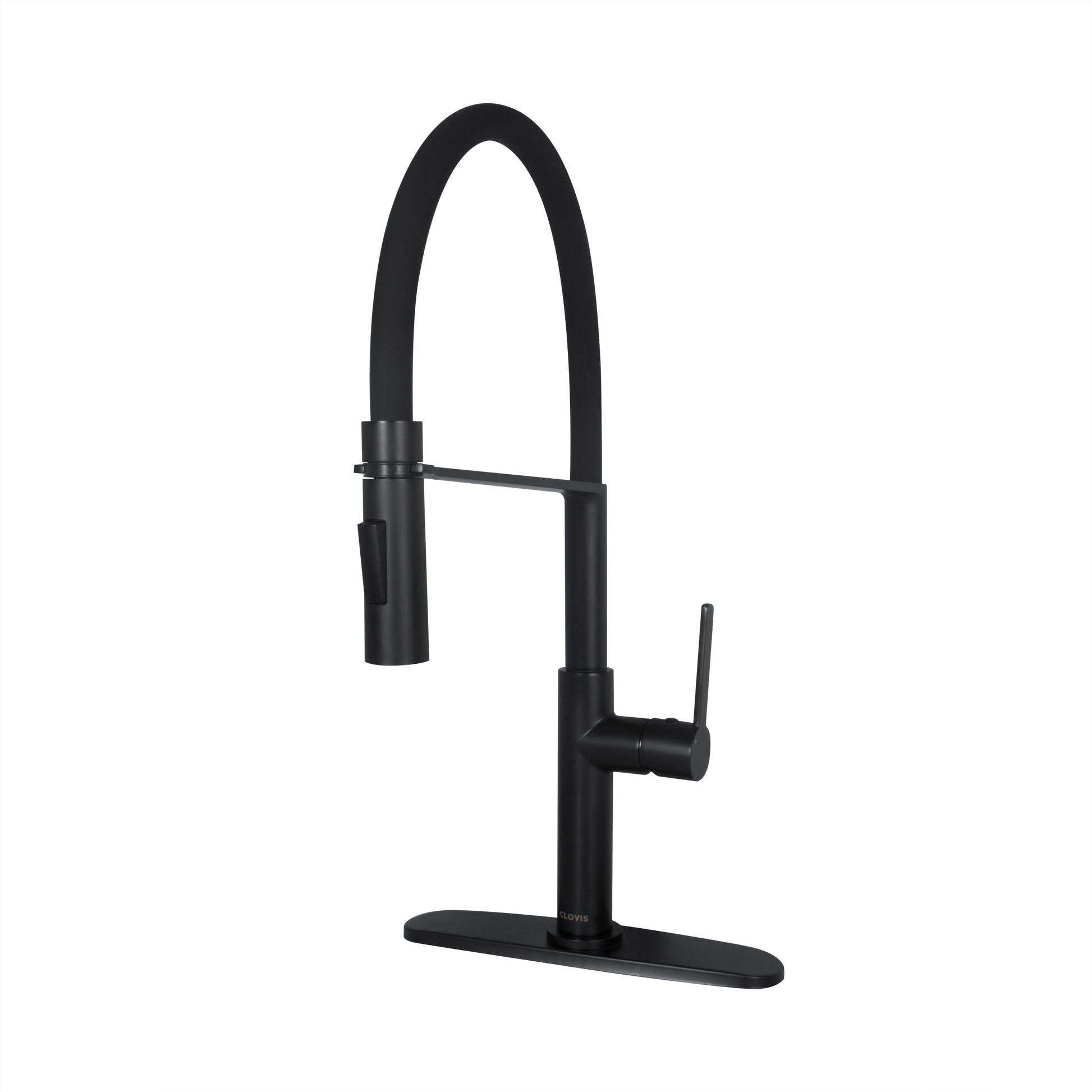 Pull Down Single Handle Kitchen Faucet Black Brass