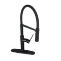 Pull Down Single Handle Kitchen Faucet Black Brass