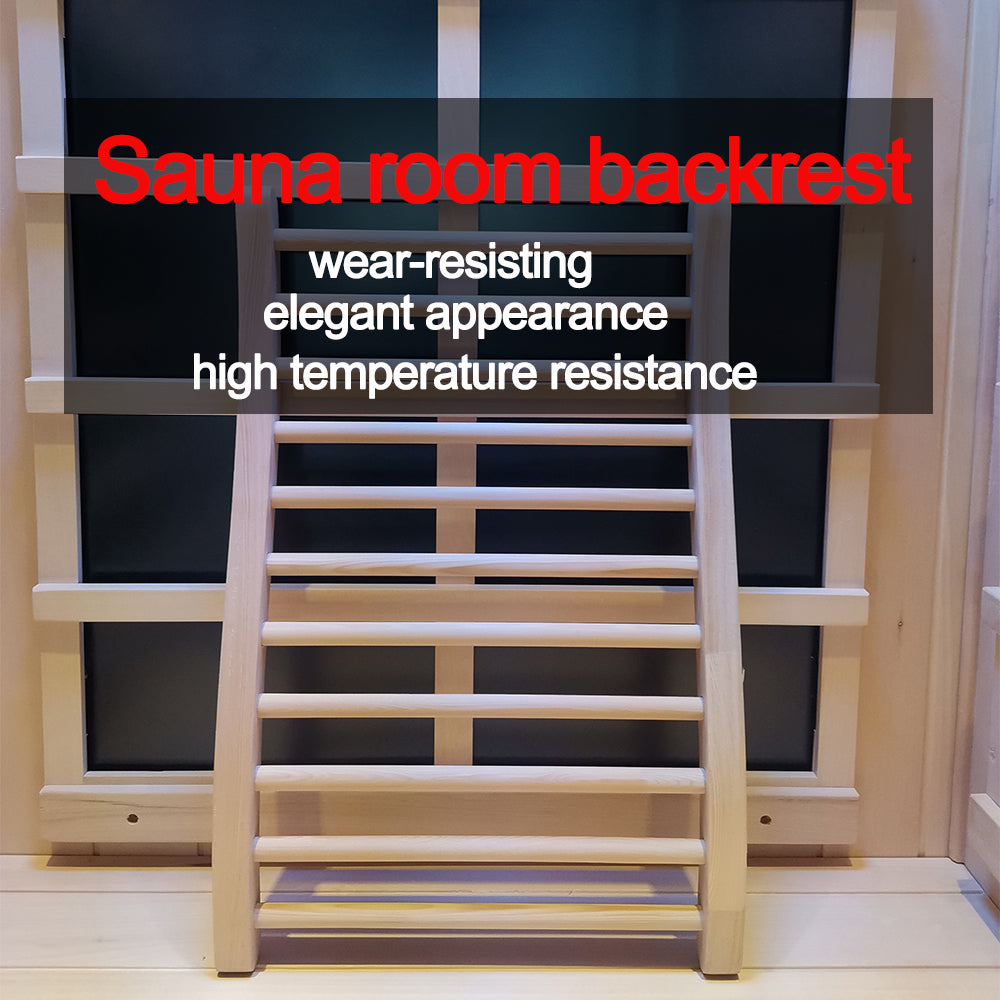 Hemlock round stick Sauna backrest