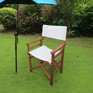 Folding Chair Wooden Director Chair Canvas Folding Chair Folding Chair Populus Canvas Colorwhite Natural Solid Wood