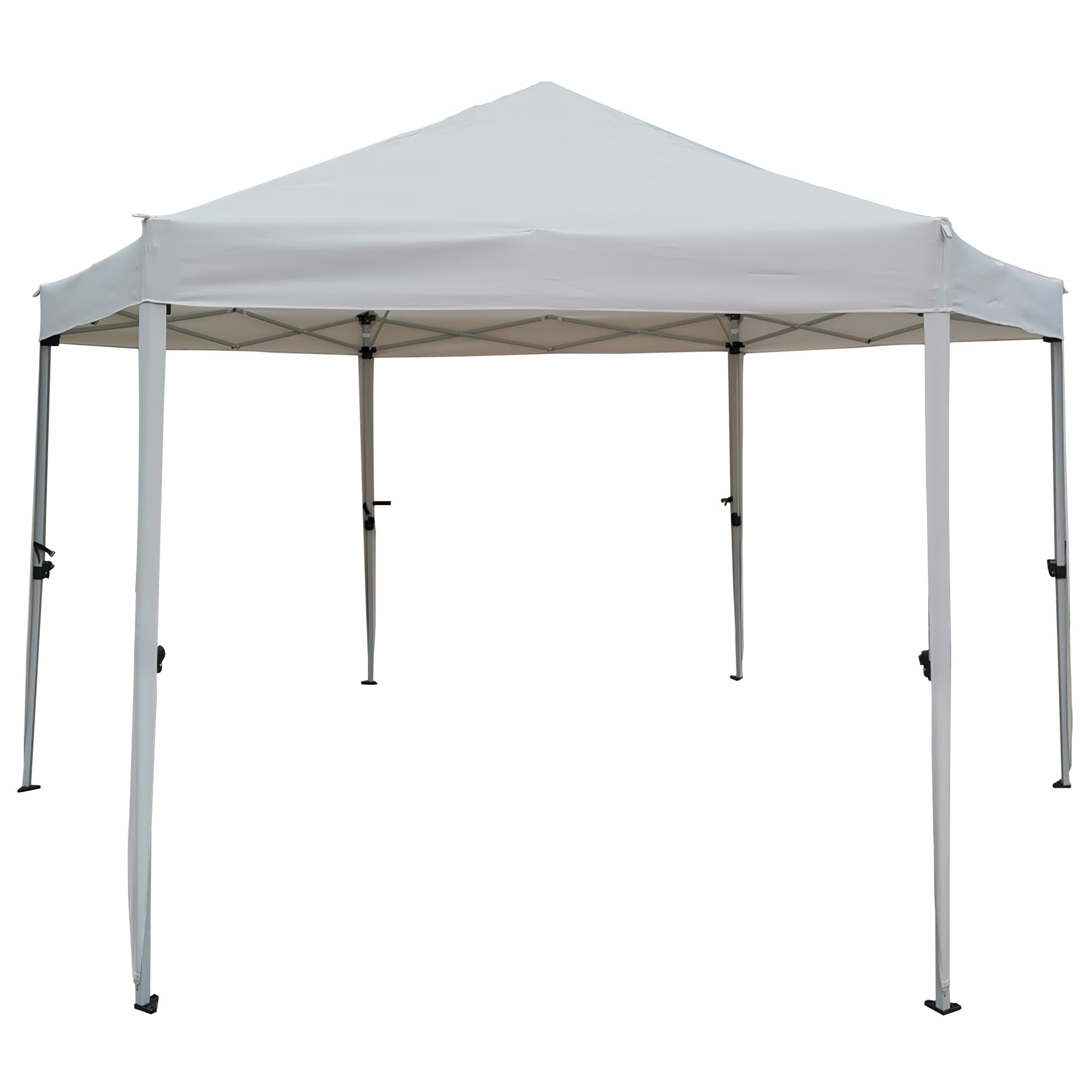 13 Ft. W X 13 Ft. D X 9.2Ft Pop Up Gazebo Tent Outdoor Canopy Hexagonal Canopies Gazebos & Pergolas 6 Sided For Patio Garden Backyard Sun Shelter Bbq Garden Events With Strong Steel Frame Storage Bag Light Grey Metal