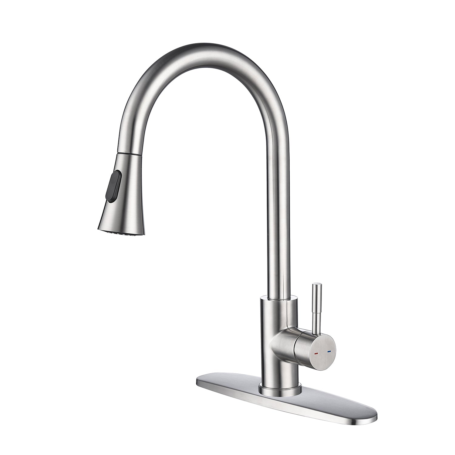 Kitchen Faucet With Pull Out Spraye Brushed Nickel Stainless Steel