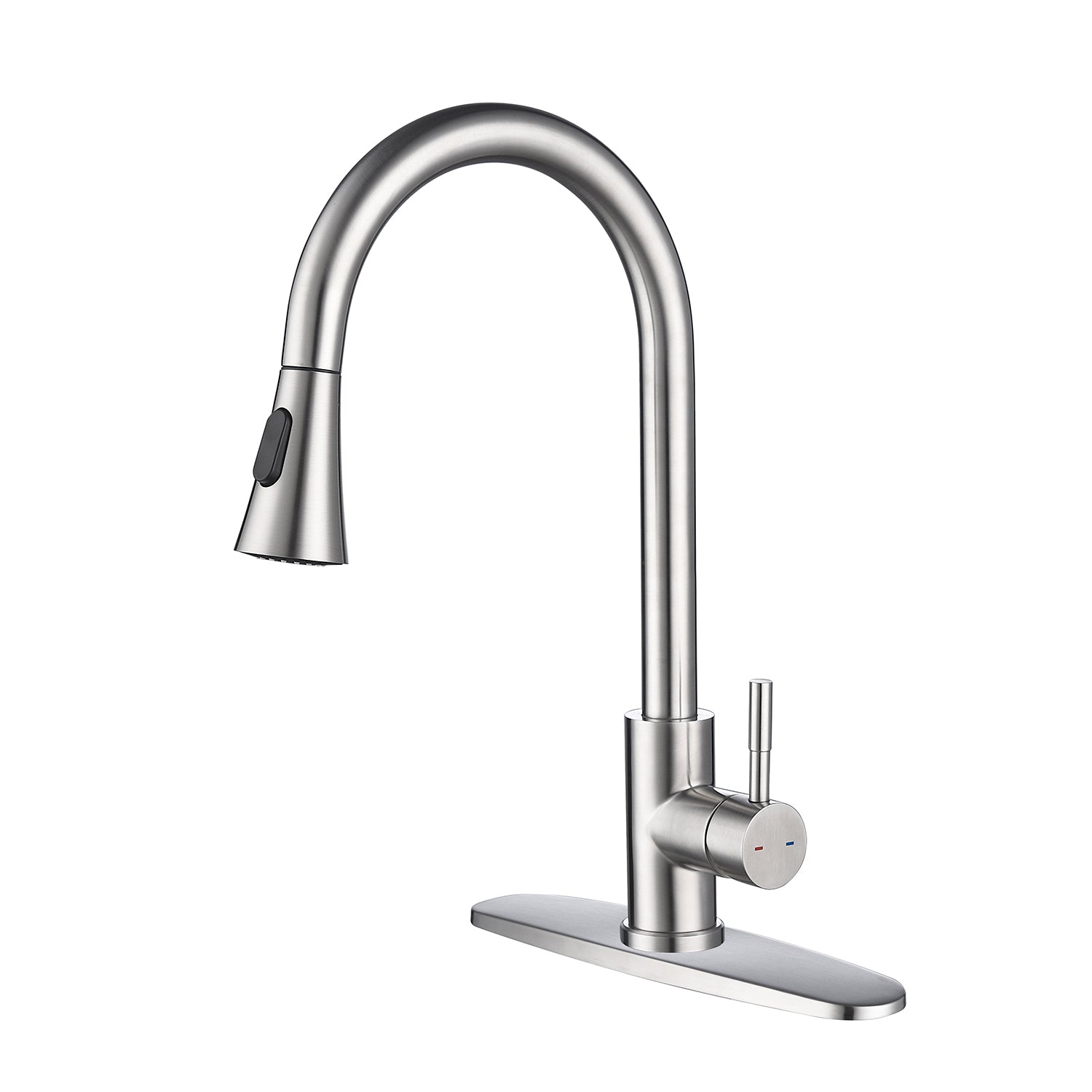 Kitchen Faucet with Pull Out Spraye brushed nickel-stainless steel