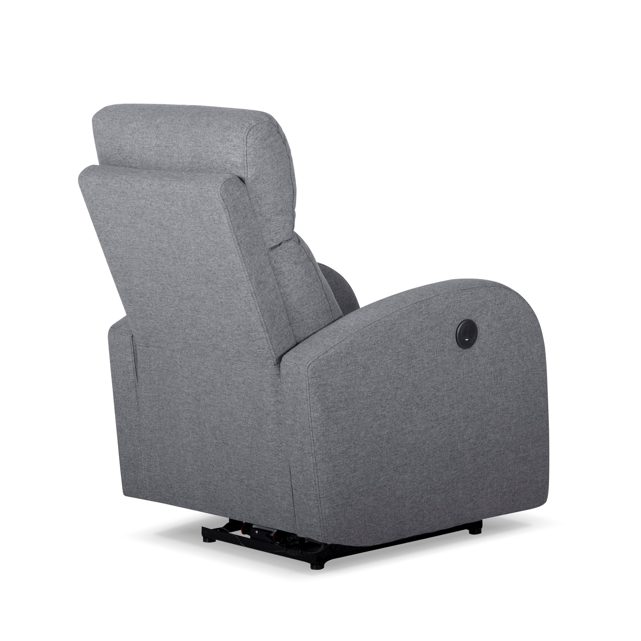 Verona Power Recliner with USB Charger gray-fabric