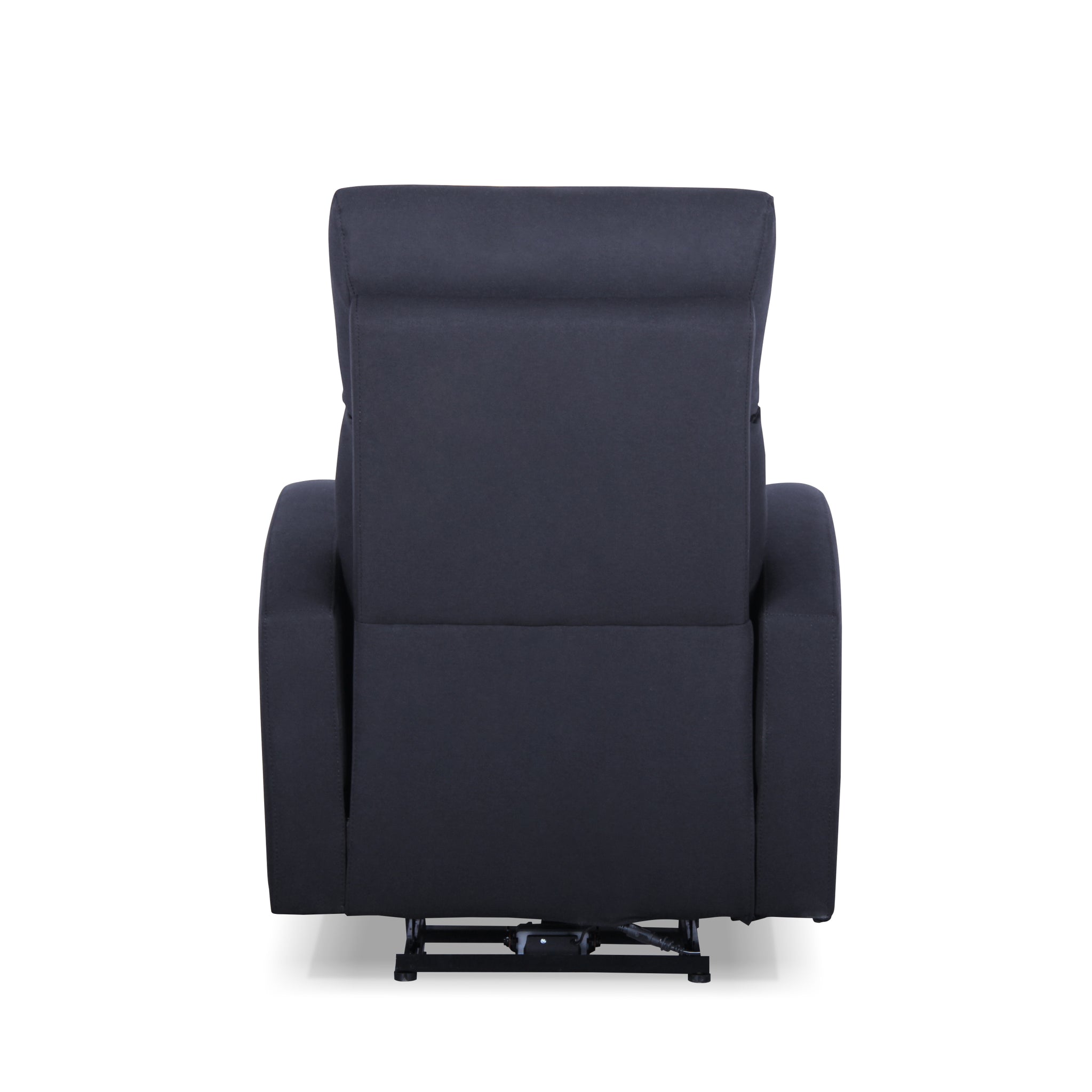 Cork Power Recliner with USB Charger black-fabric