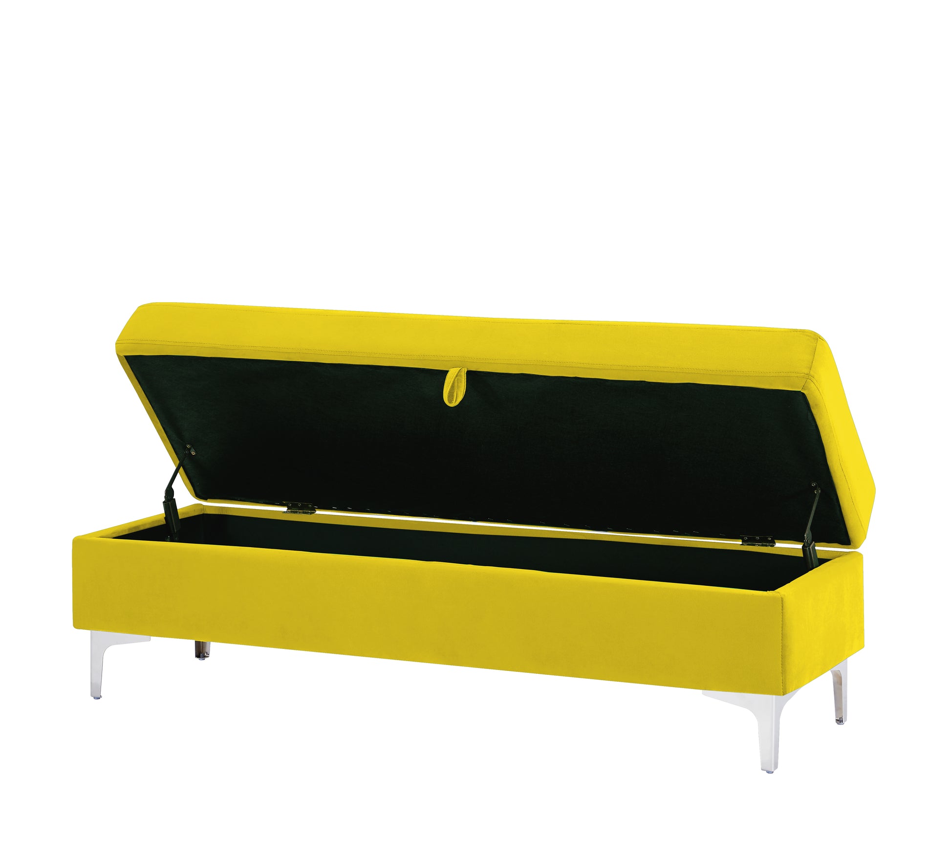 Ginger Leisure Stool Yellow Velvet
