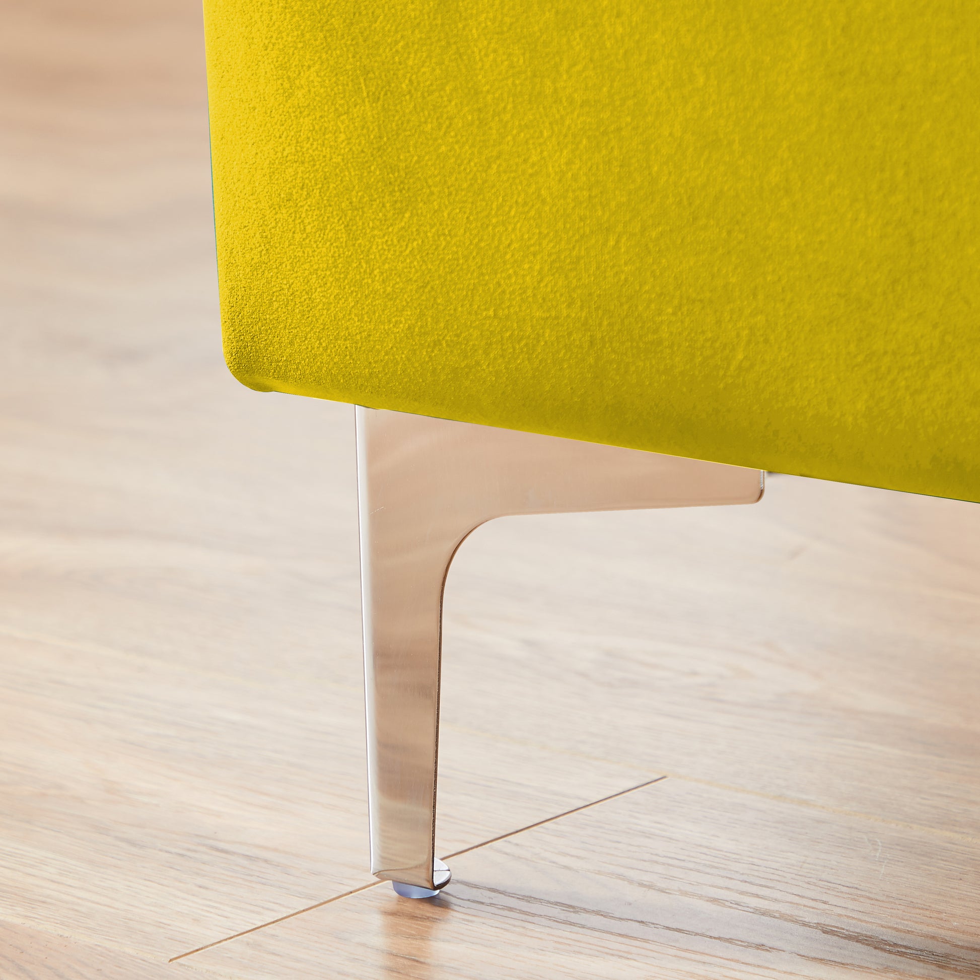 Ginger Leisure Stool Yellow Velvet