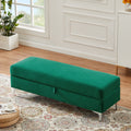 Dark Green Leisure Stool Green Velvet