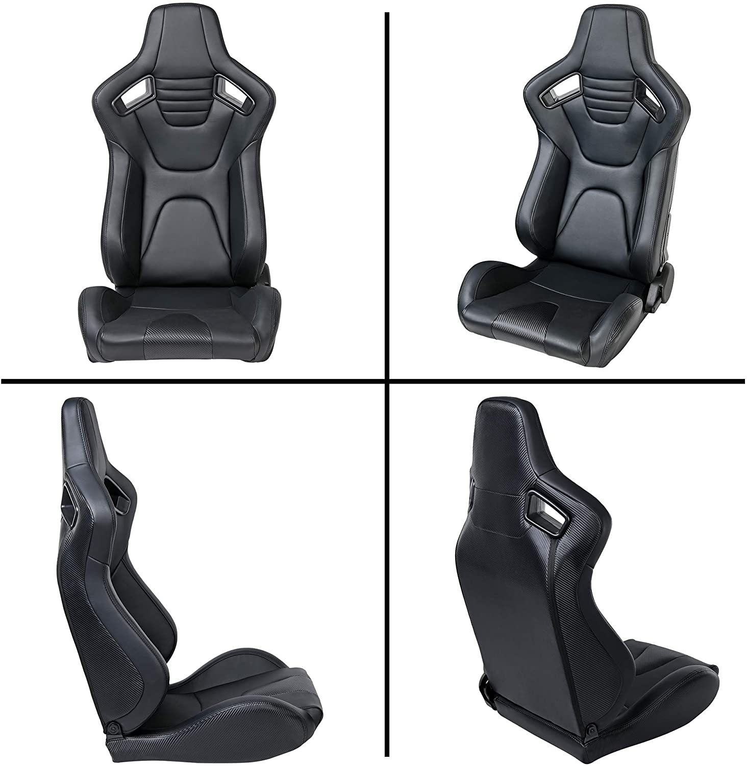 Racing Seat Black Vinyl